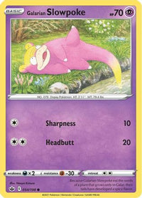 Galarian Slowpoke (54/198)  - SWSH06 Chilling Reign