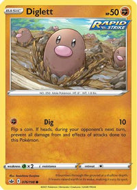 Diglett (76/198) - SWSH06 Chilling Reign