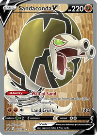 Sandaconda V (Full Art) (175/198)  - SWSH06 Chilling Reign Holofoil