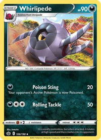Whirlipede (106/198)  - SWSH06 Chilling Reign