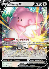 Blissey V (119/198) - SWSH06 Chilling Reign Holofoil