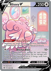Blissey V (Alternate Full Art) (183/198) - SWSH06 Chilling Reign Holofoil