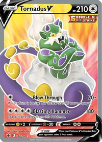 Tornadus V (Full Art) (184/198) - SWSH06 Chilling Reign Holofoil