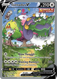 Tornadus V (Alternate Full Art) (185/198) - SWSH06 Chilling Reign Holofoil