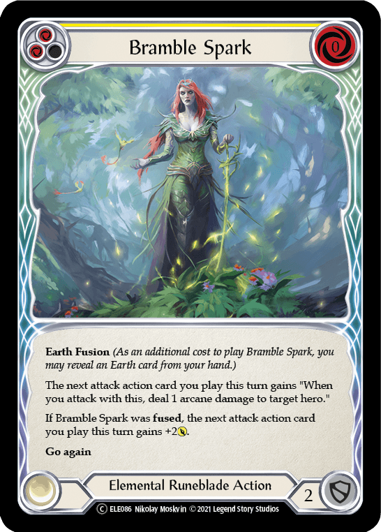 Bramble Spark (Yellow) [U-ELE086] (Tales of Aria Unlimited) Unlimited Rainbow Foil - POKÉ JEUX