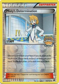 Misty's Determination (Regional Championships) [Staff] (104/122)  - League & Championship Cards Reverse Holofoil