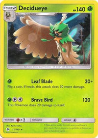 Decidueye (Water Web Holo) (11/149) - Miscellaneous Cards & Products Holofoil