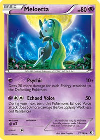 Meloetta (77/149) (Thème Deck exclusif) [Noir et blanc : frontières franchies] 