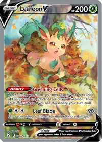 Leafeon V (Alternate Full Art) (167/203)  - SWSH07 Evolving Skies Holofoil