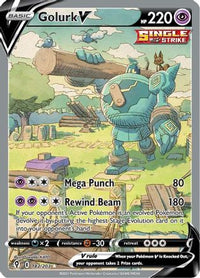 Golurk V (Alternate Full Art) (182/203) - SWSH07 Evolving Skies Holofoil