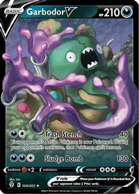 Garbodor V (100/203)  - SWSH07 Evolving Skies Holofoil
