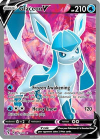 Glaceon V (Full Art) (174/203) - SWSH07 Evolving Skies Holofoil