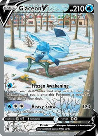 Glaceon V (Alternate Full Art) (175/203) - SWSH07 Evolving Skies Holofoil