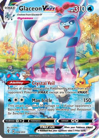 Glaceon VMAX (Alternate Art Secret) (209/203) - SWSH07 Evolving Skies Holofoil