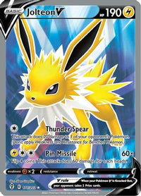 Jolteon V (Full Art) (177/203) - SWSH07 Evolving Skies Holofoil