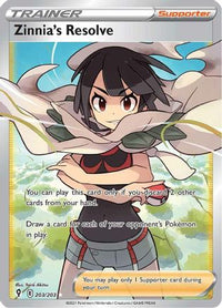 Zinnia's Resolve (Full Art) (203/203)  - SWSH07 Evolving Skies Holofoil