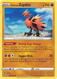 Galarian Zapdos (82/203)  - SWSH07 Evolving Skies Holofoil