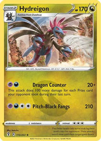 Hydreigon (115/203)  - SWSH07 Evolving Skies Holofoil