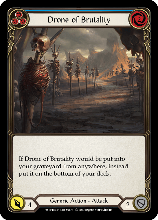 Drone of Brutality (Blue) [WTR166-R] (Welcome to Rathe) Alpha Print Normal - POKÉ JEUX