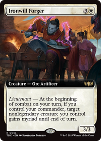 Ironwill Forger (Extended Art) (TDC-053) - Commander: Tarkir: Dragonstorm