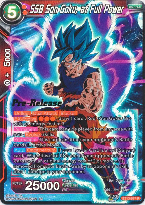 SSB Son Goku, at Full Power (BT13-017) [Supreme Rivalry Prerelease Promos] - POKÉ JEUX