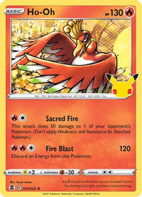 Ho-Oh (1/025) - Celebrations Holofoil