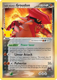 Team Magma's Groudon (9/95) - Celebrations Classic Collection Holofoil