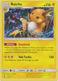 Raichu (41/147) (Cosmos Holo) [Soleil et Lune : Ombres brûlantes] 