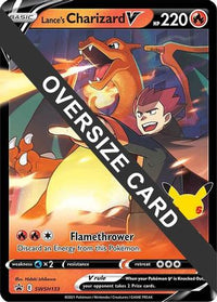 Lance's Charizard V (SWSH133) (carte Jumbo) [Épée et bouclier : Black Star Promos] 