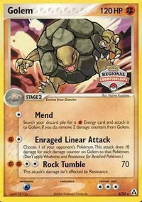 Golem (Regional Championships) (6/92) - League & Championship Cards