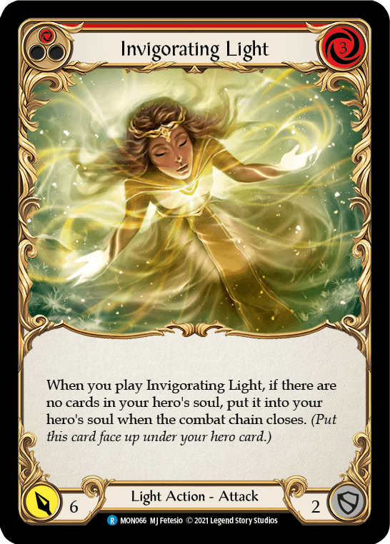Invigorating Light (Red) [MON066-RF] (Monarch) 1st Edition Rainbow Foil - POKÉ JEUX