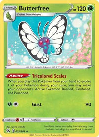 Butterfree (3/264)  - SWSH08 Fusion Strike Holofoil