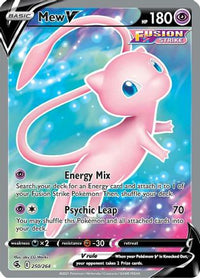 Mew V (Full Art) (250/264) - SWSH08 Fusion Strike Holofoil