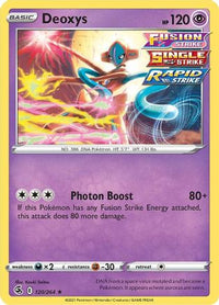 Deoxys (120/264)  - SWSH08 Fusion Strike Holofoil