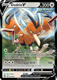 Dodrio V (201/264) - SWSH08 Fusion Strike Holofoil
