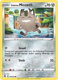 Galarian Meowth (180/264) - SWSH08 Fusion Strike