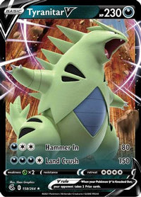 Tyranitar V (158/264) - SWSH08 Fusion Strike Holofoil