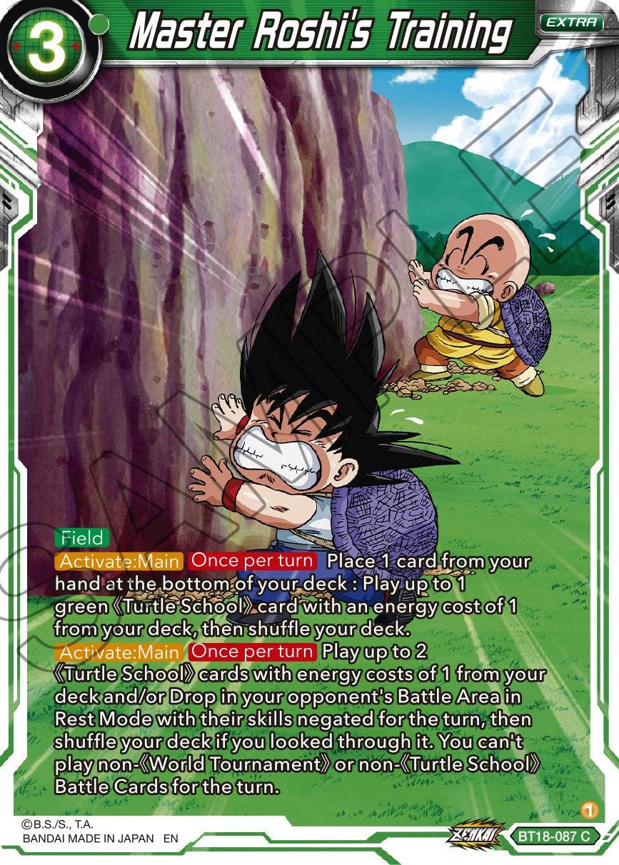 Master Roshi's Training (BT18-087) [Dawn of the Z-Legends] - POKÉ JEUX