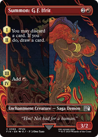 Summon: G.F. Ifrit (FIN-369) - FINAL FANTASY: (enchantment) (Borderless)