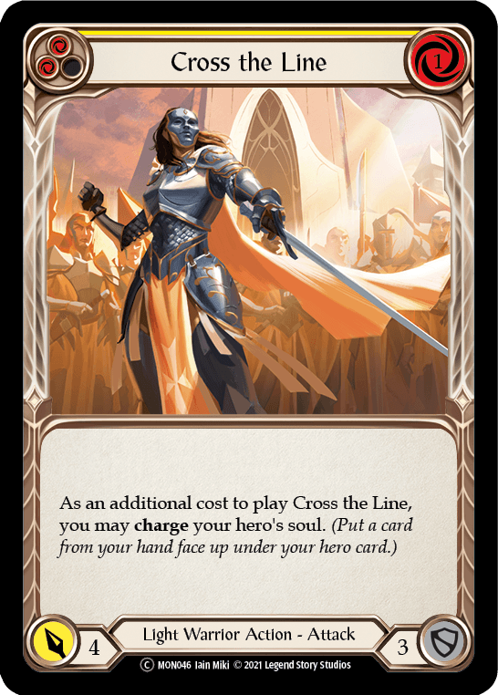 Cross the Line (Yellow) [U-MON046] (Monarch Unlimited) Unlimited Normal - POKÉ JEUX
