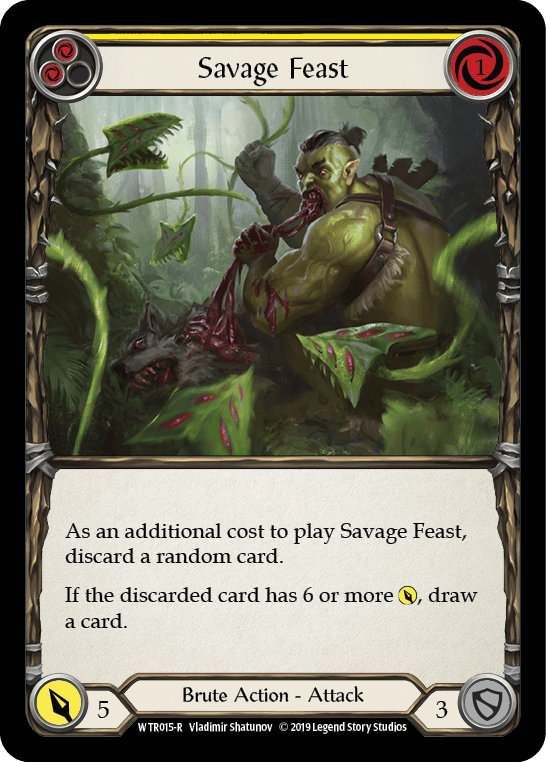 Savage Feast (Yellow) [WTR015-R] (Welcome to Rathe) Alpha Print Normal - POKÉ JEUX