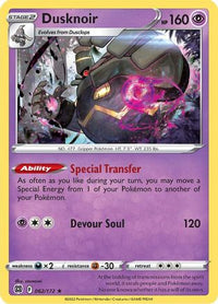 Dusknoir (62/172) - SWSH09 Brilliant Stars Holofoil