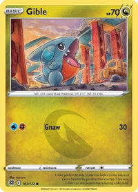 Gible (107/172)  - SWSH09 Brilliant Stars
