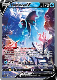 Lumineon V (Alternate Full Art) (156/172) - SWSH09 Brilliant Stars Holofoil
