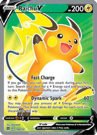Raichu V (Full Art) (158/172) - SWSH09 Brilliant Stars Holofoil