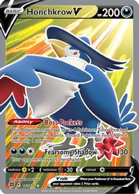 Honchkrow V (Full Art) (161/172)  - SWSH09 Brilliant Stars Holofoil