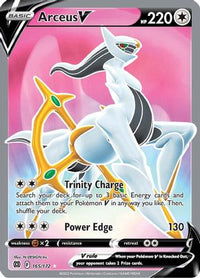 Arceus V (Full Art) (165/172) - SWSH09 Brilliant Stars Holofoil