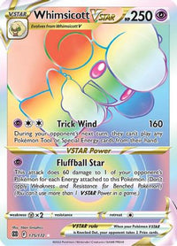Whimsicott VSTAR (Secret) (175/172) - SWSH09 Brilliant Stars Holofoil