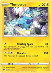 Thundurus (052/198) (Cosmos Holo) [Épée et Bouclier : Chilling Reign] 
