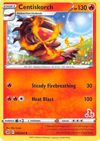 Centiskorch (# Cinderace Stamped) (49/264)  - Battle Academy 2022